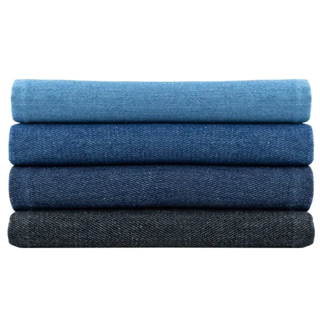 DIY Cotton Washed Denim Fabric Jean Cloth Thin Thick Clothes Sewing Material