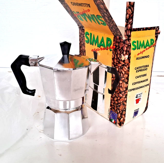 Cafetière 6 Tasses Expresso " Alfa Tracanzan " 100% Inox Made IN Italy