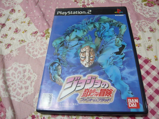 PS2 Jojo's Bizzare Adventure Phantom Blood & Ougon no Kaze 2 game set Japan