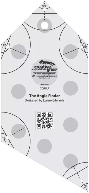 Creative Grids Angle Finder Binding Tool Template Sewing & Quilting Ruler CGRAF