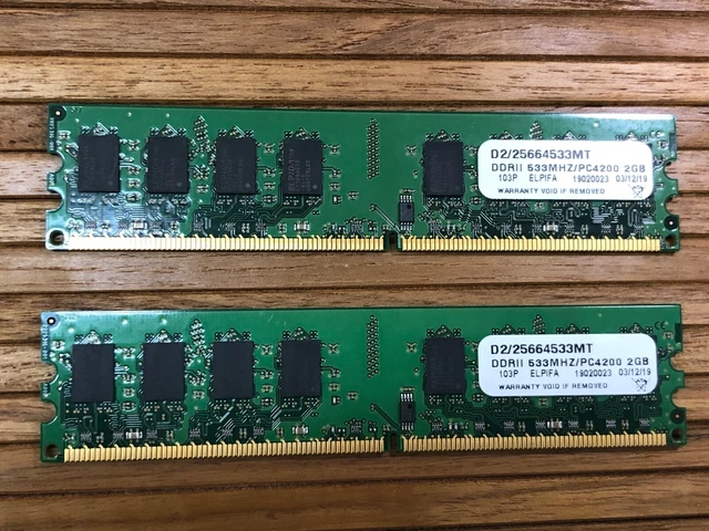 Apple PowerMac Quad Core G5 RAM DDRII 533MHZ PC4200 2 @ 2 GB