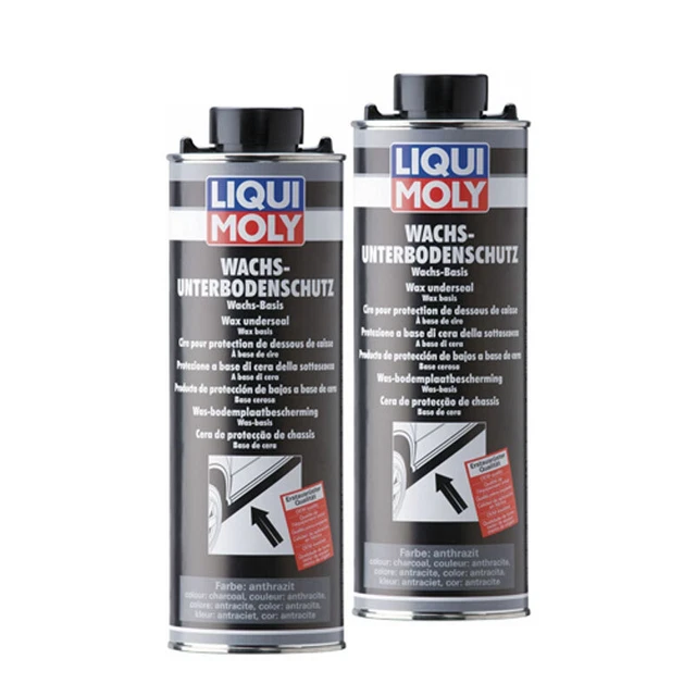 2x LIQUI MOLY Wachsunterbodenschutz anthrazit/schwarz 1 Liter