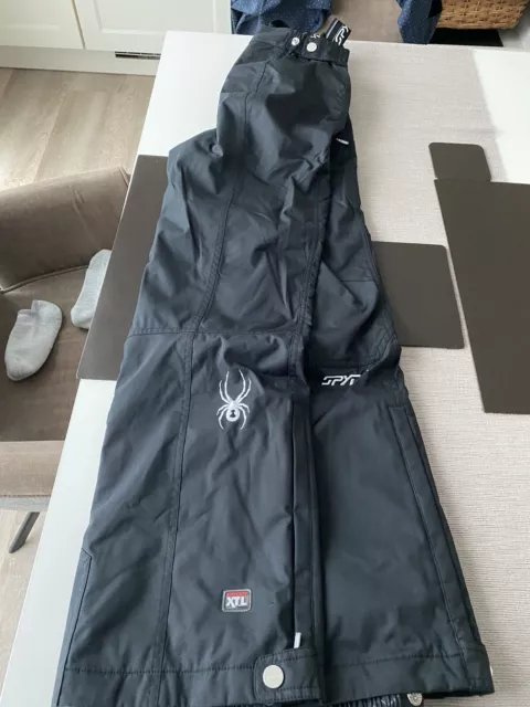 SPYDER Skihose Hosenträger Gr36 schwarz Wenig Getragen Kl Schramme Unten am Bein