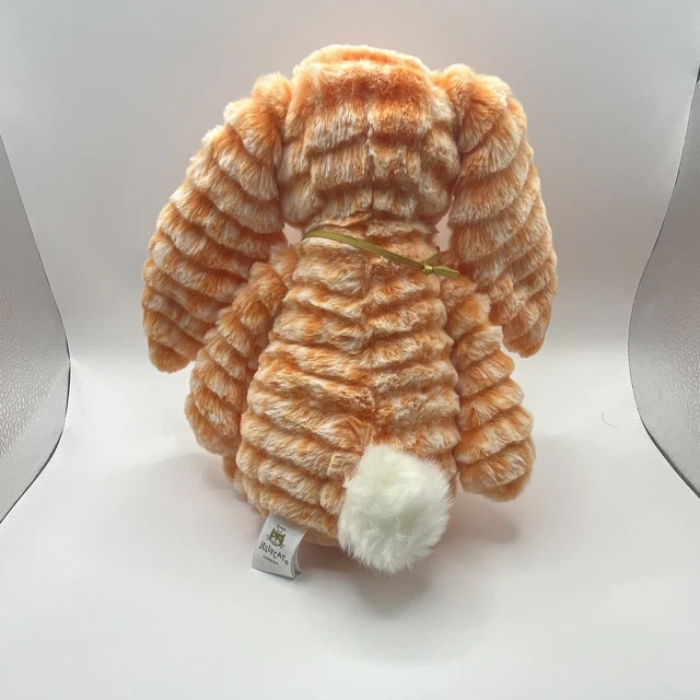 JELLYCAT FIZZLESKIP BUNNY Rabbit Plush Soft Toy OrangeCream/White With ...