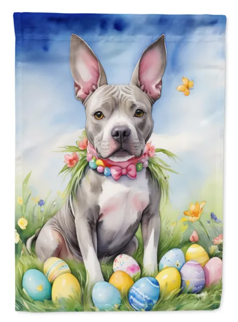 Pit Bull Terrier Easter Egg Hunt Flag Garden Size DAC5132GF