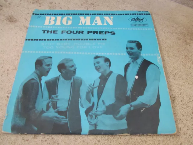 45T.  The Four Preps – Big Man ( UK .1958)