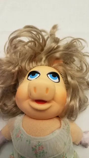 1980 Miss Piggy DressUp Doll Plush Vintage Muppets Fisher Price 890 Garden Party 2