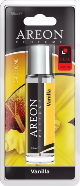  AREON Car Perfume Gold - Air Freshener in Glass Bottle