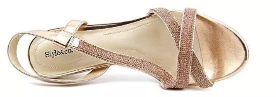 Style & Co. Sandrah Women Bronze Platform Sandal, Size 9 3