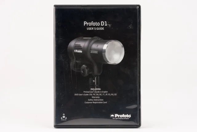 Profoto D1 User ´ S Guide DVD Pellicola Video Manuale di Istruzioni Manuale