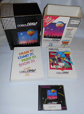 Sleeve Corel Corel Draw 3 Cliparts CD French and English - Big Box Windows 3.1 