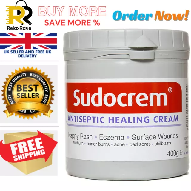 Sudocrem Antiseptic Healing Cream For Nappy Rash Eczema Sunburn 60 250 400 gram