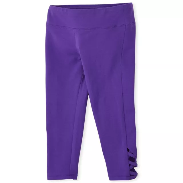 The Children's Place Girls' Lace-Up Leggings, Lilac SAGE, Small Purple