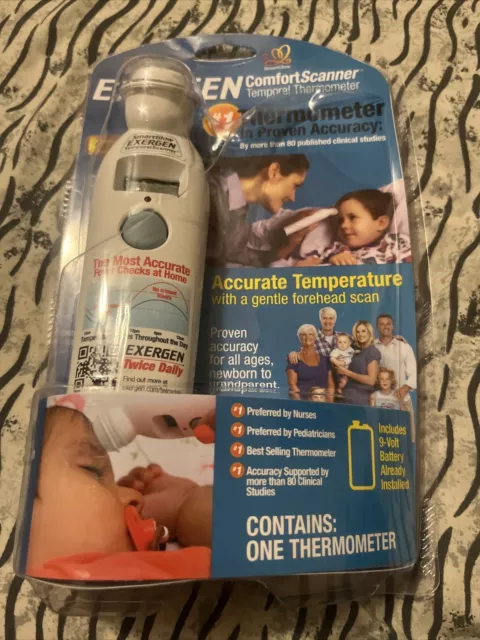 SmartGlow Exergen Comfort Scanner Hoe Model Temporal Thermometer TAT-2000C