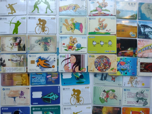 43 China Telecom Phonecards, GSM & Prepaid cards Etc. Inc Christmas, Sports etc