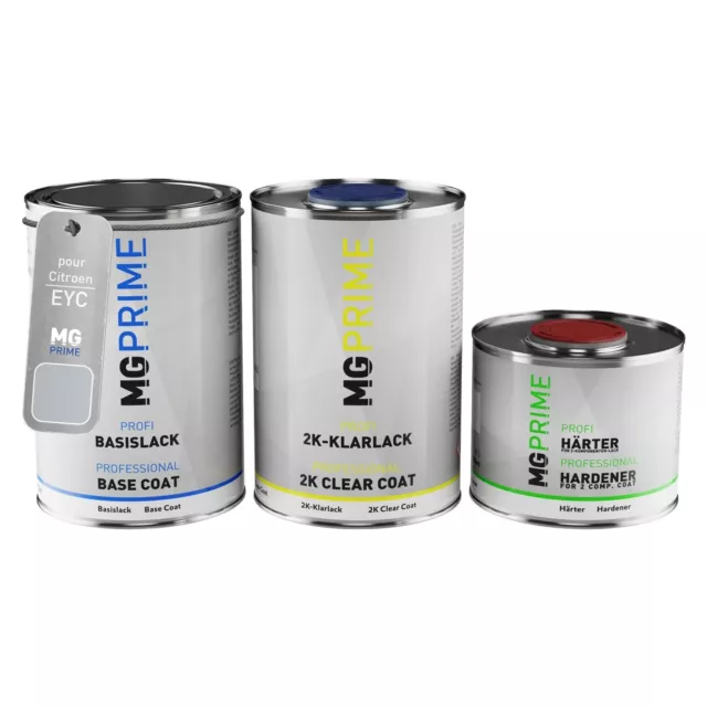Peinture Voiture kit de pot pour Citroen EYC Gris Quartz Metallic 2,5l