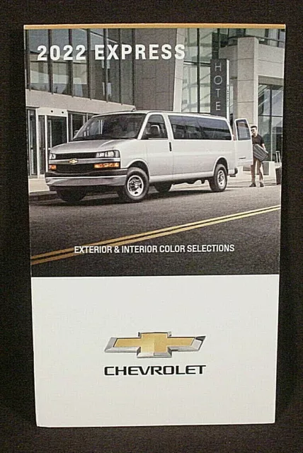 2022 Chevrolet Express Van  Paint Color Chip Brochure - Original