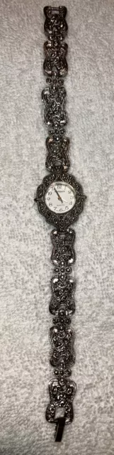 Vintage Marcasite Watch Ladies brand Rumours Quartz Bracelet Japan