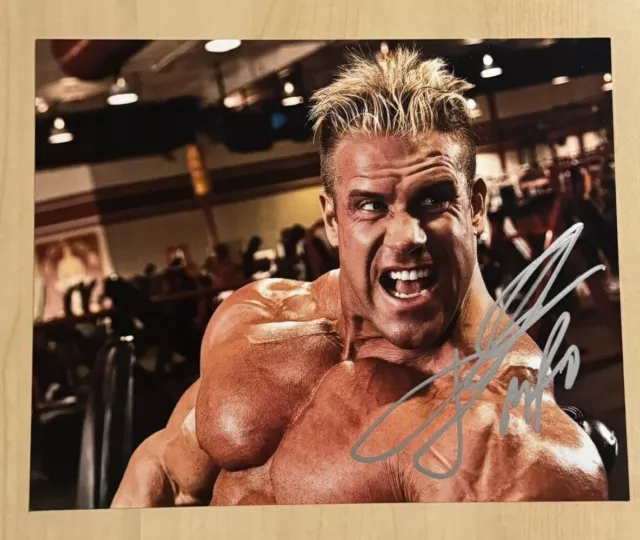 JAY CUTLER HAND SIGNED 8x10 PHOTO AUTOGRAPHED BODYBUILDER LEGEND COA