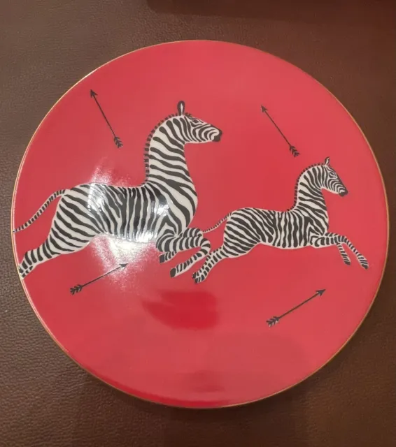 NEW IN BOX Lenox China Scalamandre ZEBRAS Salad Plates Set of 4  org. packaging