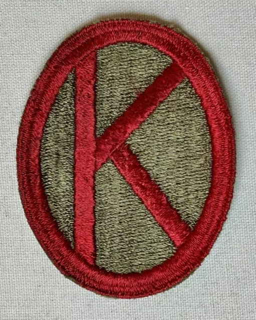 Ww2 Us Army Shoulder Patch 95th Infantry Division 1st Type Unusual Weave 3” Long 500 Picclick