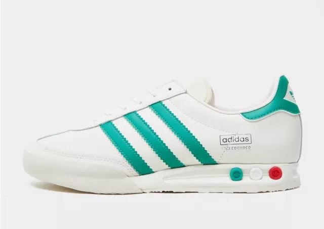 New - adidas Originals Kegler - White/Green/Red - Mens 12 US in Box + Free Post