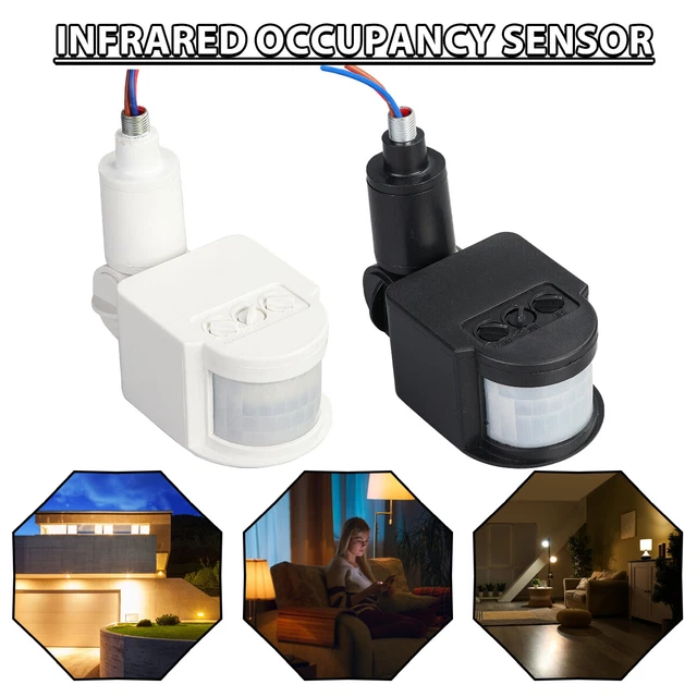New 180° Security PIR Motion Movement Sensor Detector Switch AC 240V Outdoor h h