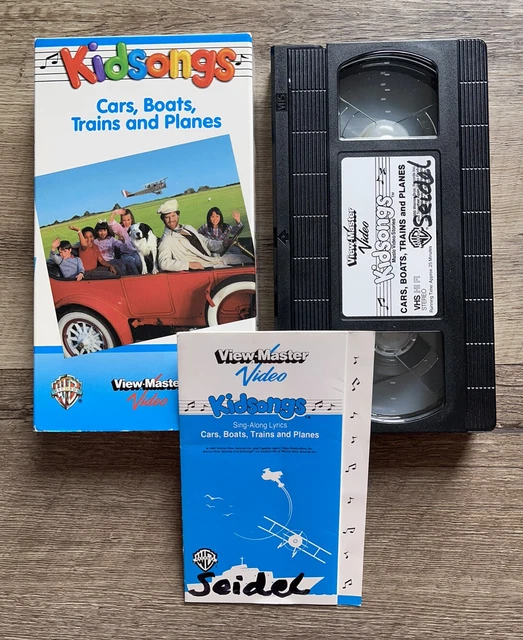 KIDSONGS CARS BOATS Trains & Planes VHS 1986 Kids Sing Along View