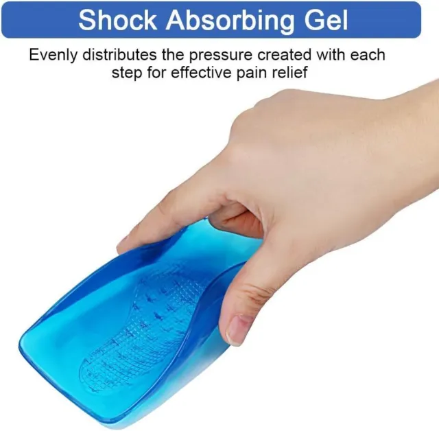Heel Support Gel Inserts Plantar Fasciitis Insole Orthotic Foot Arch Pain Relief 2