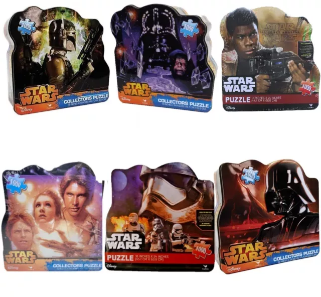 Star Wars Collectors Puzzle 1000 Piece Metal Tin Various Designs Jigsaws