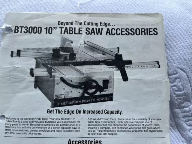 Ryobi 10 inch table saw / sturdy constructed stand!