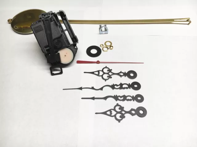 TAKANE Mini Quartz Battery Clock Movement Pendulum 3/8 " Shaft fits 1/8" Dial