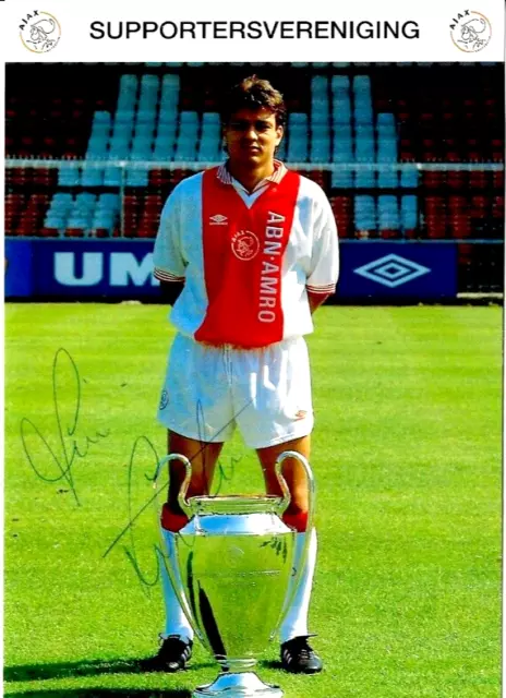 Jari Litmanen - Ajax & Finland Footballer - Hand Signed Club Photocard