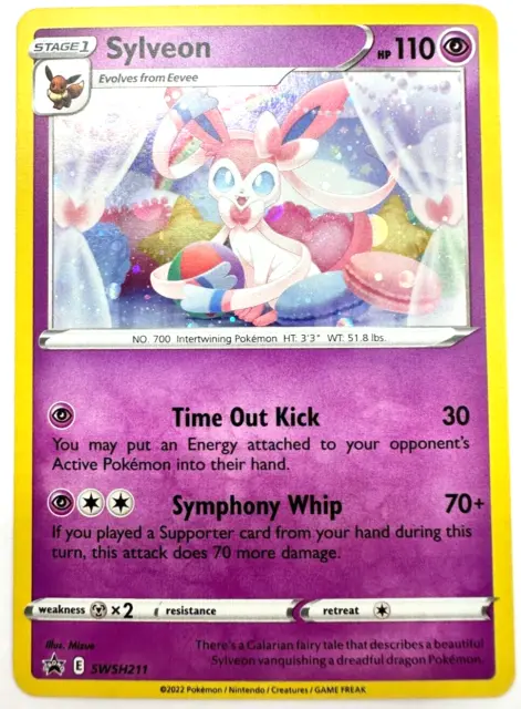 Pokemon Karte TCG Sylveon  SWSH211 Blackstar Promo Holo Rare NM Englisch