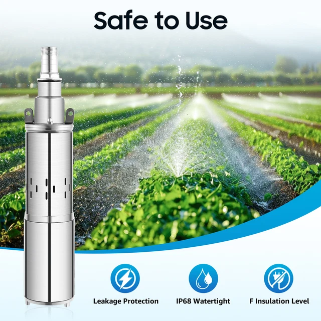 thumbnail image 2 of 260W 24V DC Submersible Water Pump - Stainless Steel Solar Pump For Gardens, Pools & Basements (33ft Lift) 2 of 11