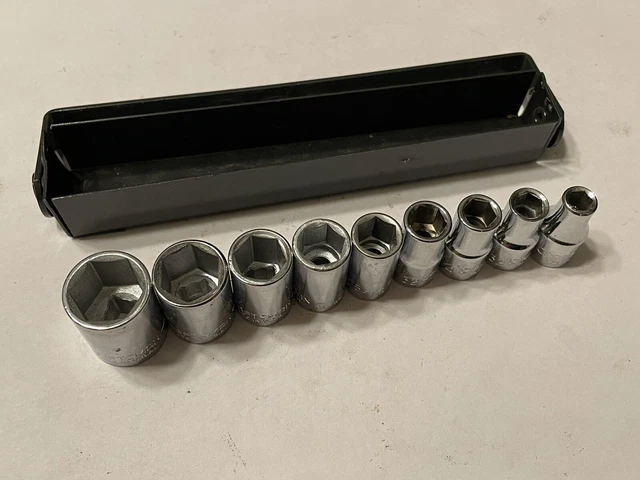 Craftsman USA 1/4" Drive G And V Series 6pt Shallow Socket Set  3/16" - 1/2"