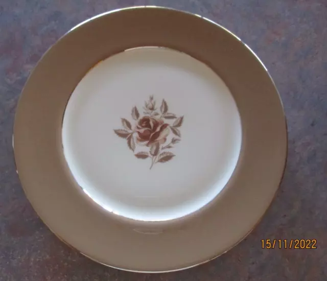 Flintridge China, COCOA ROSE Dinner Plate, Near Excellent Condition