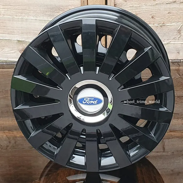 4x15" wheel trims to fit FORD FIESTA 2002-2021 ( NOT FOR TRANSIT MK7 )