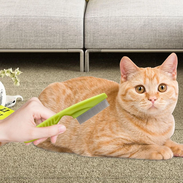 Pet Dog Cat Puppy Kitten Flea Comb Pin Hair And Fur Grooming Lice Removal Brush