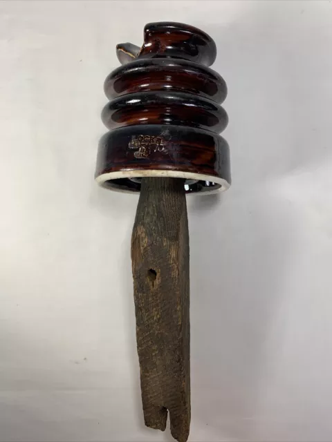 LOCKE HI-TOP  88 USA  Insulator Porcelain Ceramic Insulator Wood Screw