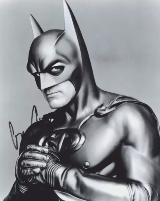 George Clooney Batman & Robin SIGNED AUTOGRAPHED 10"X8" REPRODUCTION PRINT PHOTO