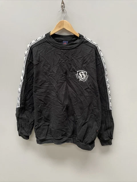 Hooligan Home Of Football Black Sweatshirt Size Large B245