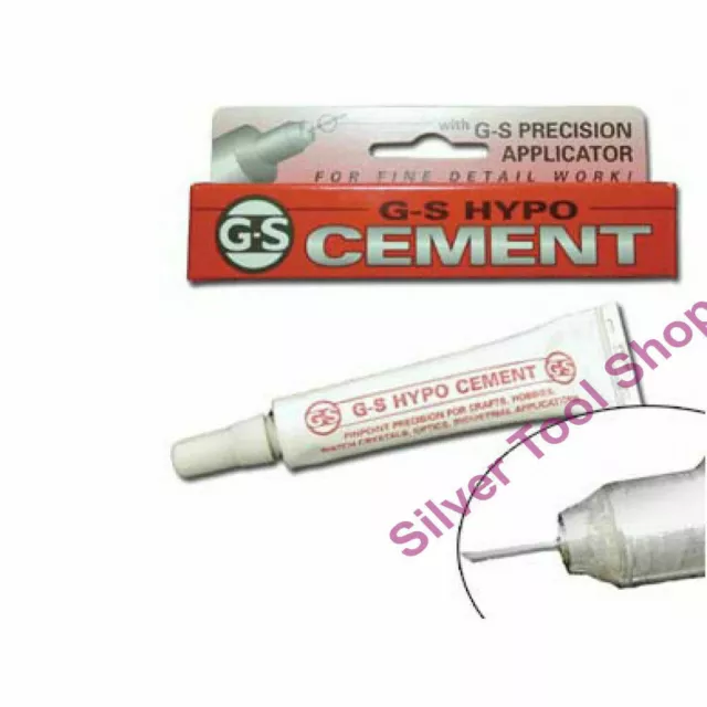 G-S HYPO CEMENT GLUE 9ML - Jewellery & Craft Glue. Dries Clear - UK - TWIN Pack