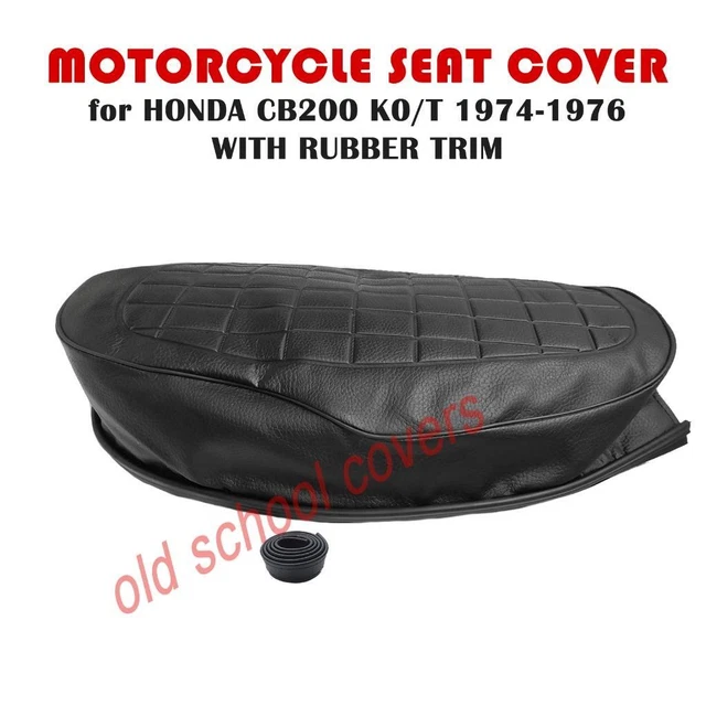 thumbnail image 2 of Motorcycle Seat Cover For Honda CB250T & CB400T Dream – With Strap, No Honda Logo – Tight Fit Seats 2 of 4
