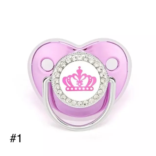 Luxury Baby Pacifier  Bling Silicone Dummy Soother AU