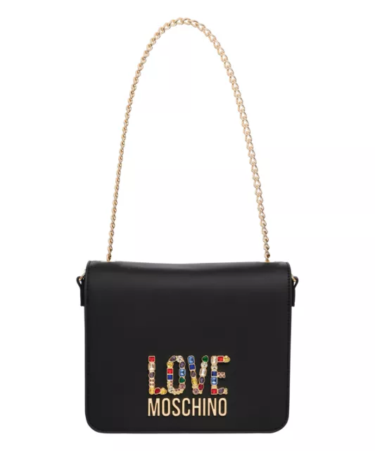 Love Moschino sac porté épaule femme JC4334PP0IKJ0000 medium swarovski Black