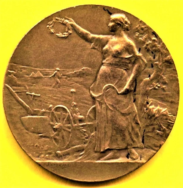 CULTURE MARAÎCHÈRE ¤ AVICULTURE ¤ Médaille Art nouveau par Jeanne Borgeaud