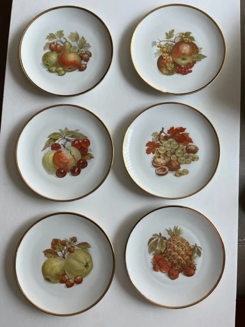 Set of 8 Vintage Bareuther Waldsassen Bavaria-W Germany 8” Fruit Plates 