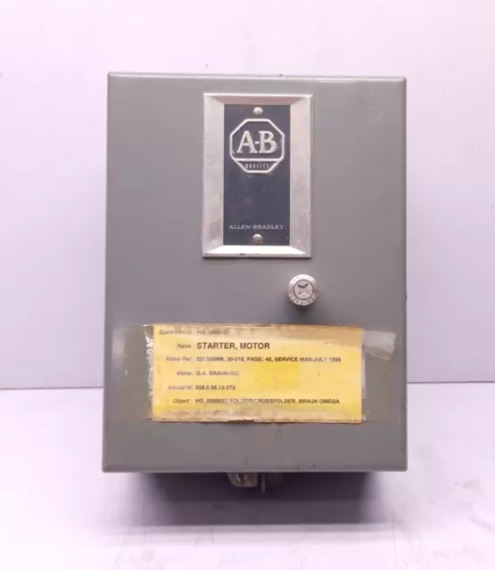 Allen Bradley 509-TOD Série D Complet Voltage Démarreur Moteur 500-TO 930