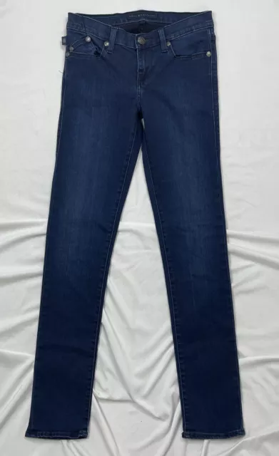 Rock & Republic Jeans Womens Sz 4M Blue Berlin Skinny Cotton Blend ~30" Inseam